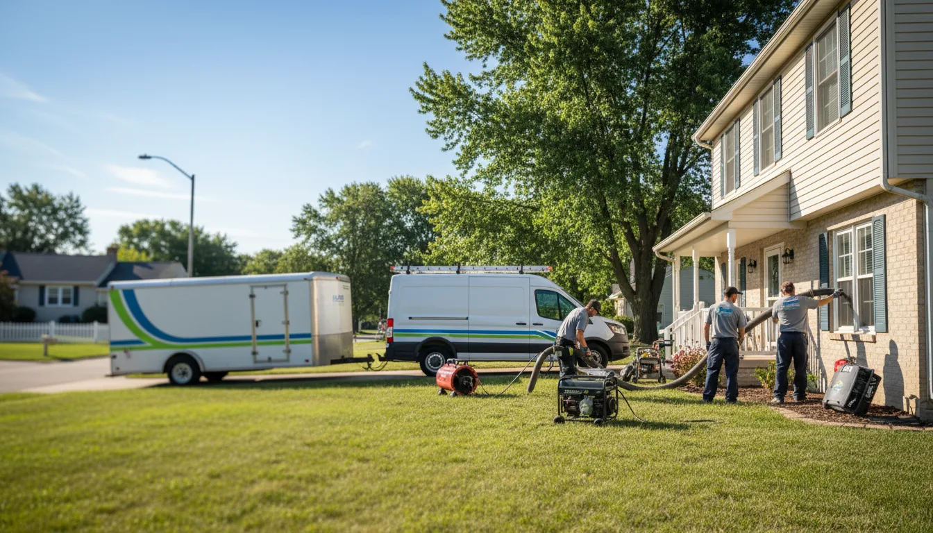 Flooded Basement Restoration And Cleanup With Repair in Middlefield, OH near me